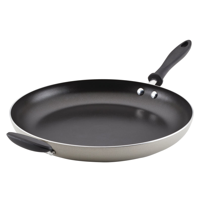 Farberware Reliance Aluminum Nonstick Frying Pan with Helper Handle, 14-Inch, Silver