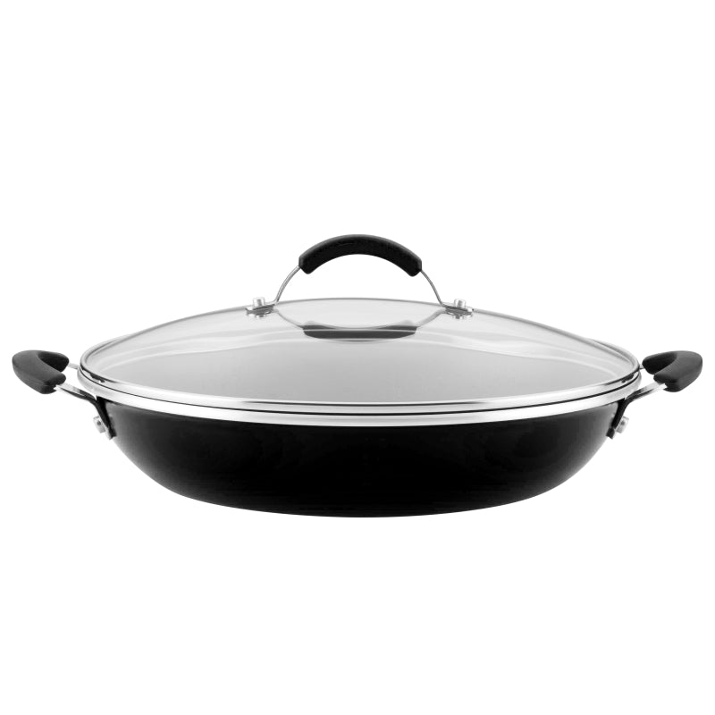 Farberware Millennium Pro 12.75" Covered Everyday Pan, Black
