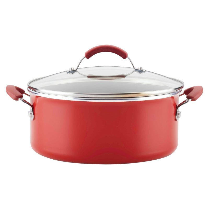 Farberware Millennium Pro 5-Quart Covered Dutch Oven Red