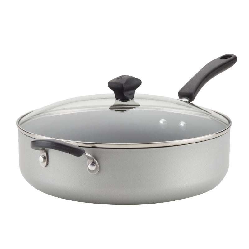 Farberware Cookstart Aluminum DiamondMax Nonstick Jumbo Cooker, 6-Quart, Silver