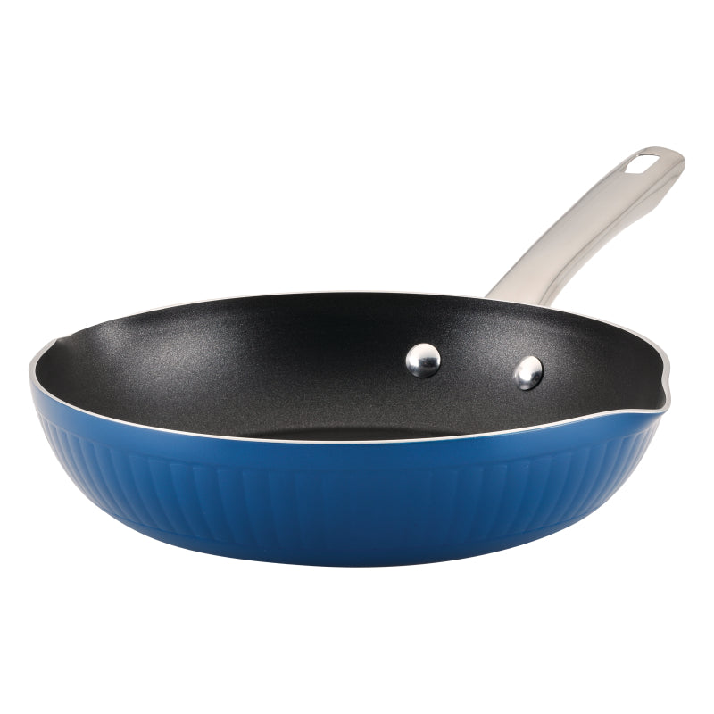 Farberware Style Nonstick Cookware Frying Pan, 10-Inch, Blue