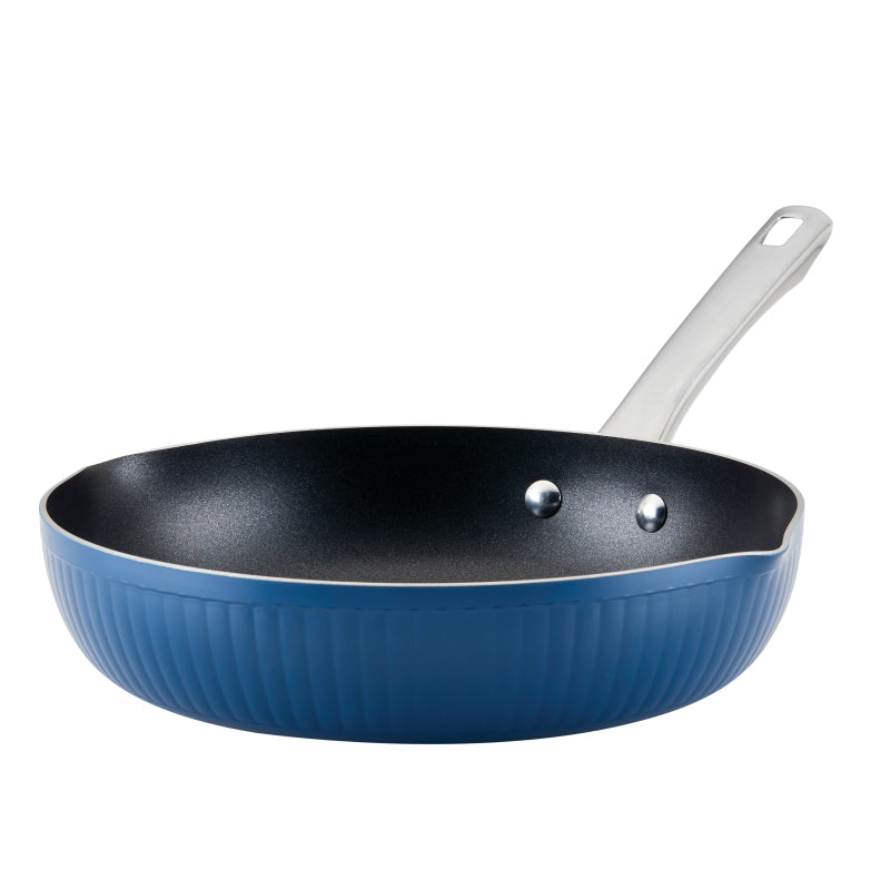 Farberware Style Nonstick Cookware Frying Pan, 11.25-Inch, Blue