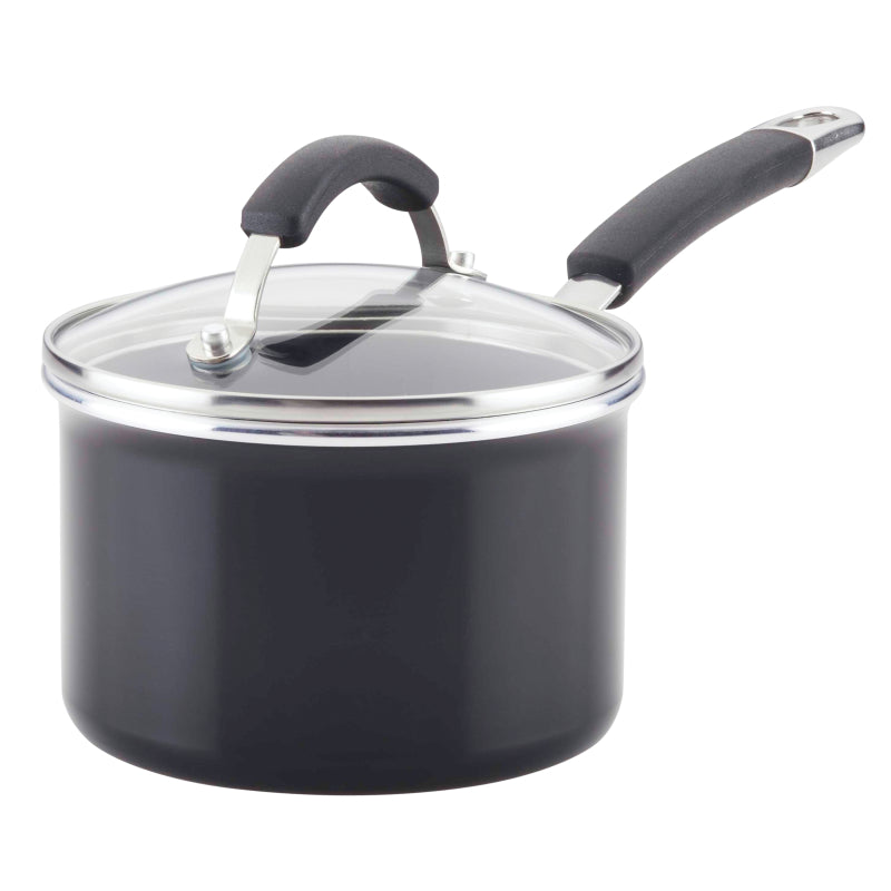 Farberware Millennium Pro 1.5-Quart Covered Saucepan, Black