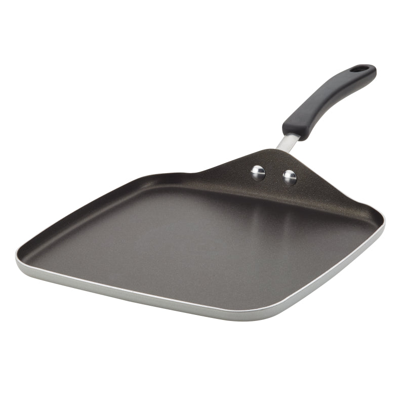 Farberware Cookstart Aluminum DiamondMax Nonstick Square Griddle, 11-Inch, Silver