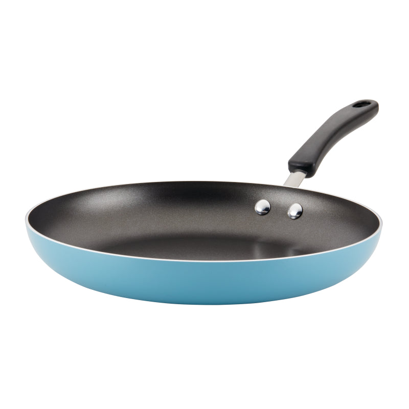 Farberware Cookstart Aluminum DiamondMax Nonstick Frying Pan, 12.25-Inch, Aqua