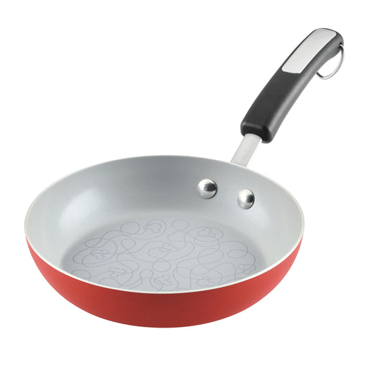 Farberware Disney Bon Voyage Ceramic Nonstick Frying Pan, 8 Inch, Red
