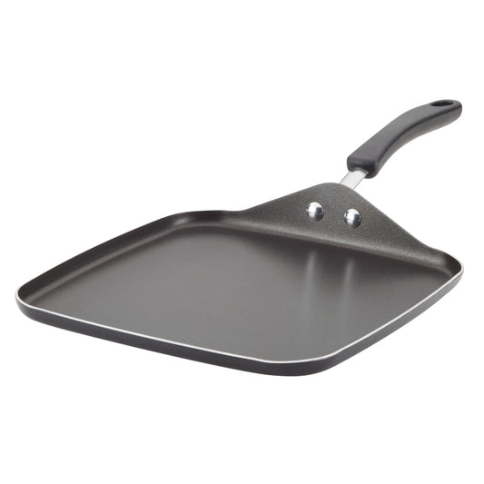Farberware Cookstart Aluminum DiamondMax Nonstick Square Griddle, 11-Inch, Black
