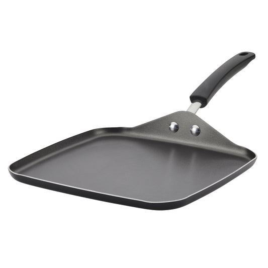 Farberware Easy Clean Aluminum Nonstick Square Griddle, 11-Inch, Black
