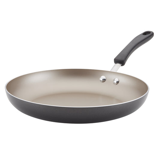 Farberware Cookstart Aluminum DiamondMax Nonstick Skillet, 12.25-Inch, Pewter