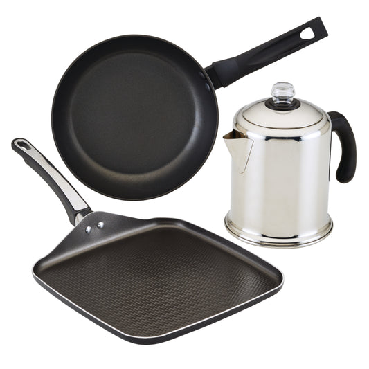Farberware Kits Coffee, Eggs, And Bacon Breakfast Bundle