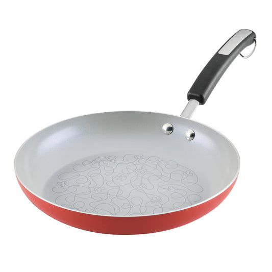Farberware Disney Bon Voyage Ceramic Nonstick Frying Pan, 11 Inch, Red