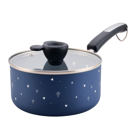 Farberware Disney Bon Voyage Ceramic Nonstick Saucepan with Lid, 2 Quart, Blue