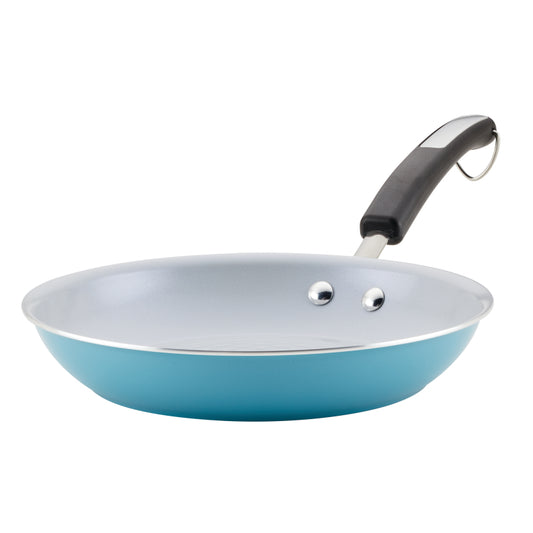 Farberware Eco Advantage Ceramic Nonstick Frying Pan, 10-Inch, Aqua
