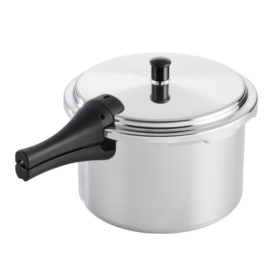 Farberware Cookware Aluminum Pressure Cooker with Wire Trivet, 8-Quart, Silver