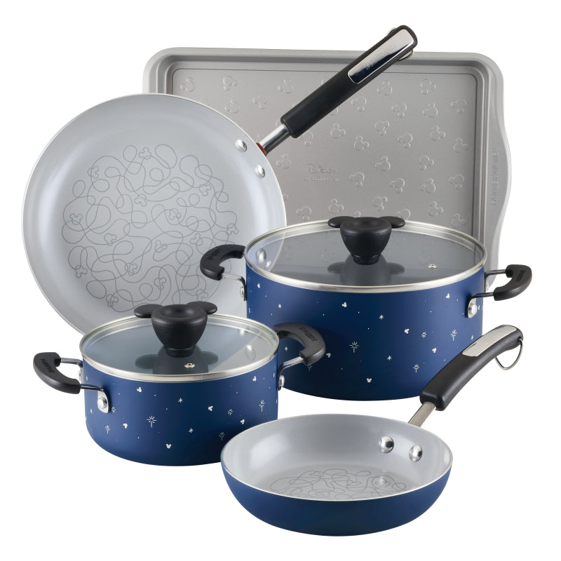 Farberware Disney Bon Voyage Ceramic Nonstick Cookware Set and Baking Sheet