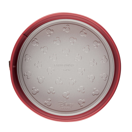 Farberware Disney Bake with Mickey Mouse Nonstick Round Springform Pan, 9 Inch, Red