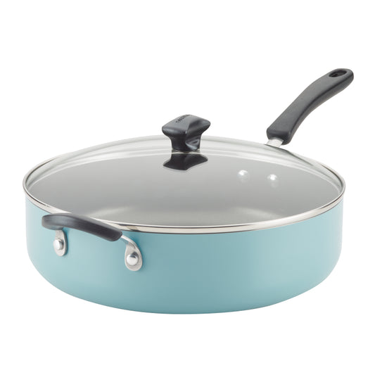 Farberware Cookstart Aluminum DiamondMax Nonstick Jumbo Cooker, 6-Quart, Aqua