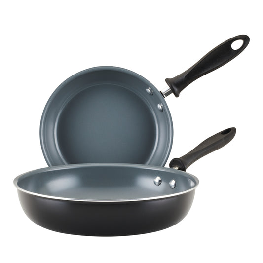 Farberware Reliance Pro Ceramic Nonstick Frying Pan Set, 2-Piece, Black