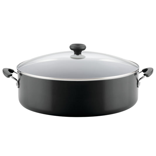 Farberware Easy Clean Aluminum Nonstick One-Pot Family Braising Pan with Lid, 14-Inch, Black